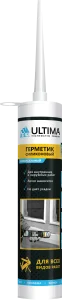 Герметик силиконовый универсальный Ultima U белый 280 мл 